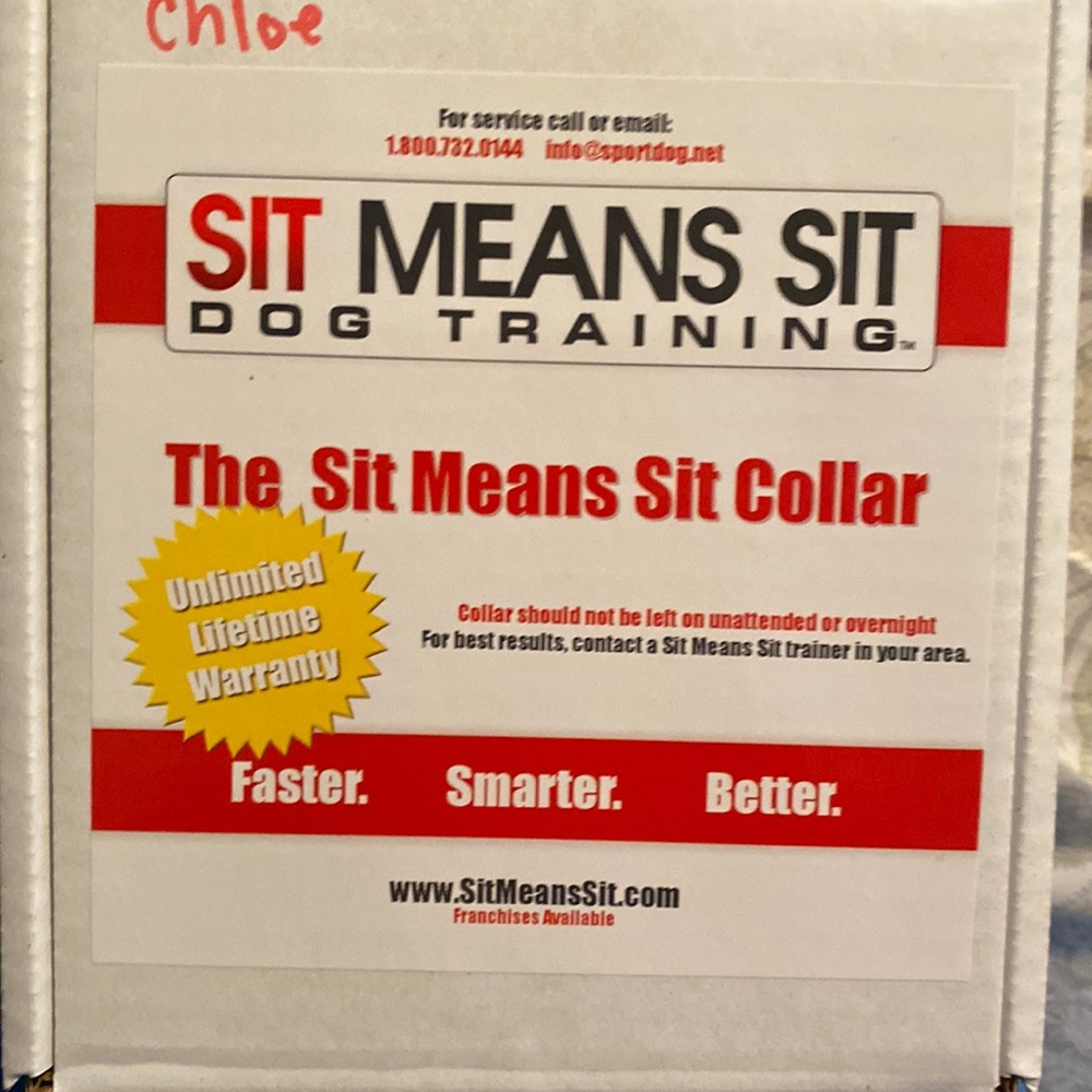 Sit Means Sit Dog Training Collar  for Dawgs